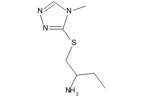 1-((4-Methyl-4H-1,2,4-triazol-3-yl)thio)butan-2-amine, 1343350-27-5, undefined, 