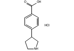 4-(Pyrrolidin-3-yl)benzoic acid hydrochloride, 2639626-37-0, undefined, 