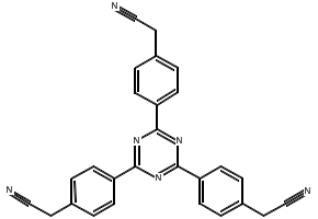 2,2',2''-((1,3,5-Triazine-2,4,6-triyl)tris(benzene-4,1-diyl))triacetonitrile, 2813239-98-2, undefined, 