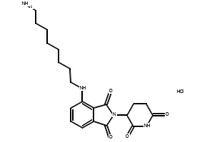 4-((8-Aminooctyl)amino)-2-(2,6-dioxopiperidin-3-yl)isoindoline-1,3-dione hydrochloride, 2446474-06-0, undefined, 