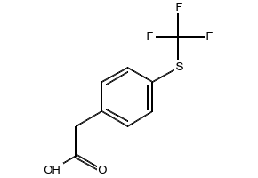 2-(4-((Trifluoromethyl)thio)phenyl)acetic acid, 243977-23-3, undefined, 