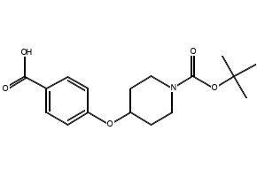 4-((1-(Tert-butoxycarbonyl)piperidin-4-yl)oxy)benzoic acid, 162046-56-2, undefined, 