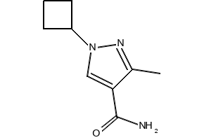 1-Cyclobutyl-3-methyl-1H-pyrazole-4-carboxamide, 2167443-70-9, undefined, 