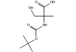 2-((tert-Butoxycarbonyl)amino)-3-hydroxy-2-methylpropanoic acid, 89500-39-0, undefined, 