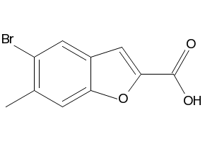 5-Bromo-6-methylbenzofuran-2-carboxylic acid, 934660-14-7, undefined, 