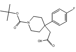 2-(1-(tert-Butoxycarbonyl)-4-(4-fluorophenyl)piperidin-4-yl)acetic acid, 644981-80-6, undefined, 