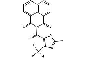 2-(2-Methyl-4-(trifluoromethyl)thiazole-5-carbonyl)-1H-benzo[de]isoquinoline-1,3(2H)-dione, 2757552-21-7, undefined, 