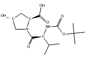 (2S,4R)-1-((S)-2-((tert-Butoxycarbonyl)amino)-3-methylbutanoyl)-4-hydroxypyrrolidine-2-carboxylic acid, 175012-15-4, undefined, 
