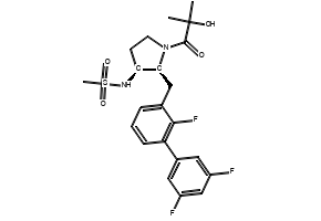N-((2S,3S)-1-(2-Hydroxy-2-methylpropanoyl)-2-((2,3',5'-trifluoro-[1,1'-biphenyl]-3-yl)methyl)pyrrolidin-3-yl)methanesulfonamide