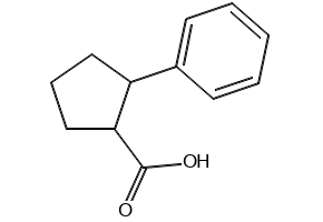 2-Phenylcyclopentane-1-carboxylic acid, 7015-25-0, undefined, 