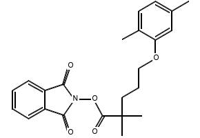 1,3-Dioxoisoindolin-2-yl 5-(2,5-dimethylphenoxy)-2,2-dimethylpentanoate, 1788861-30-2, undefined, 