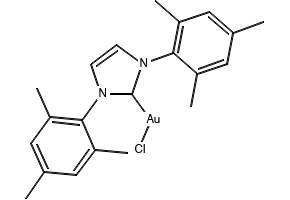 [1,3-bis(2,4,6-trimethylphenyl)2H-imidazol-2-ylidene]gold(I)Chloro