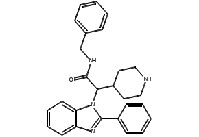 N-benzyl-2-(2-phenyl-1H-benzo[d]imidazol-1-yl)-2-(piperidin-4-yl)acetamide, 1440753-53-6, undefined, 