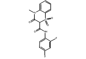 N-(2,4-Difluorophenyl)-4-methyl-3-oxo-3,4-dihydro-2H-benzo[b][1,4]thiazine-2-carboxamide 1,1-dioxide