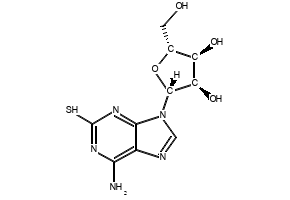 6-Amino-9-((2R,3R,4S,5R)-3,4-dihydroxy-5-(hydroxymethyl)tetrahydrofuran-2-yl)-3,9-dihydro-2H-purine-2-thione, 43157-50-2, undefined, 
