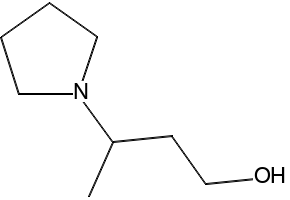 3-(Pyrrolidin-1-yl)butan-1-ol, 158261-95-1, undefined, 