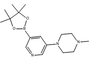 1-Methyl-4-(5-(4,4,5,5-tetramethyl-1,3,2-dioxaborolan-2-yl)pyridin-3-yl)piperazine, 1171892-37-7, undefined, 