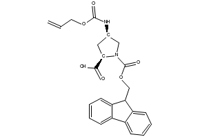 (2R,4R)-4-Alloc-amino-1-Fmoc-pyrrolidine-2-carboxylic acid, 2415967-27-8, undefined, 
