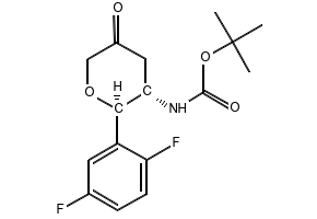 tert-Butyl ((2R,3S)-2-(2,5-difluorophenyl)-5-oxotetrahydro-2H-pyran-3-yl)carbamate, 951127-25-6, undefined, 
