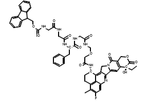 (9H-Fluoren-9-yl)methyl ((S)-10-benzyl-1-(((1S,9S)-9-ethyl-5-fluoro-9-hydroxy-4-methyl-10,13-dioxo-2,3,9,10,13,15-hexahydro-1H,12H-benzo[de]pyrano[3',4':6,7]indolizino[1,2-b]quinolin-1-yl)amino)-1,6,9,12,15-pentaoxo-3-oxa-5,8,11,14-tetraazahexadecan-16-yl)carbamate