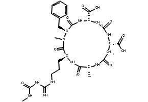 (2R,5S,8S,11S,15S)-8-Benzyl-2,7-dimethyl-5-(3-(3-(methylcarbamoyl)guanidino)propyl)-3,6,9,13,17-pentaoxo-1,4,7,10,14-pentaazacycloheptadecane-11,15-dicarboxylic acid, 243975-37-3, undefined, 