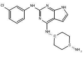 N4-(cis-4-Aminocyclohexyl)-N2-(3-chlorophenyl)-7H-pyrrolo[2,3-d]pyrimidine-2,4-diamine, 2488706-33-6, undefined, 