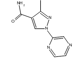 3-Methyl-1-(pyrazin-2-yl)-1H-pyrazole-4-carboxamide, 2169469-06-9, undefined, 