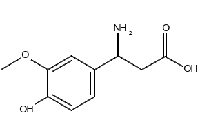 3-Amino-3-(4-hydroxy-3-methoxyphenyl)propanoic acid, 72076-93-8, undefined, 