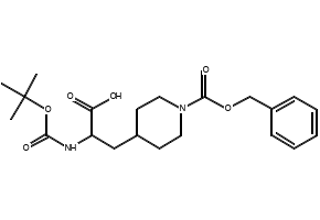 3-(1-((Benzyloxy)carbonyl)piperidin-4-yl)-2-((tert-butoxycarbonyl)amino)propanoic acid, 195877-90-8, undefined, 