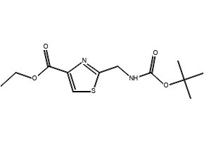 Ethyl 2-(((tert-butoxycarbonyl)amino)methyl)thiazole-4-carboxylate, 96929-05-4, undefined, 