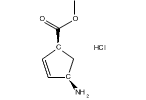 methyl (1S,4R)-4-aminocyclopent-2-ene-1-carboxylate hydrochloride, 229613-83-6, undefined, 