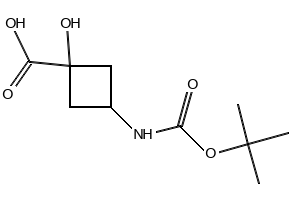 3-((tert-Butoxycarbonyl)amino)-1-hydroxycyclobutanecarboxylic acid, 1067239-17-1, undefined, 