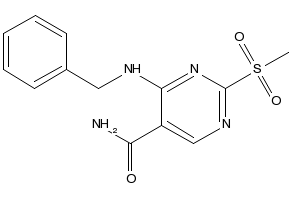 4-(Benzylamino)-2-(methylsulfonyl)pyrimidine-5-carboxamide, 643086-98-0, undefined, 