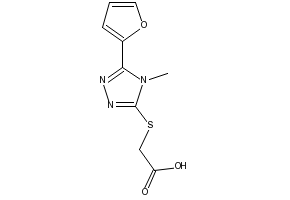 2-((5-(Furan-2-yl)-4-methyl-4H-1,2,4-triazol-3-yl)thio)acetic acid, 436089-92-8, undefined, 
