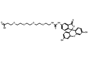 1-((3',6'-Dihydroxy-3-oxo-3H-spiro[isobenzofuran-1,9'-xanthen]-5-yl)amino)-1-thioxo-5,8,11,14-tetraoxa-2-azaheptadecan-17-oic acid