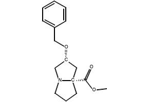 Methyl(2R,7aR)-2-(benzyloxy)tetrahydro-1H-pyrrolizine-7a(5H)-carboxylate, 2828444-85-3, undefined, 