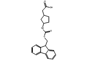 3-[[(9H-Fluoren-9-ylmethoxy)carbonyl]amino]cyclopentaneacetic acid, 1869824-13-4, undefined, 