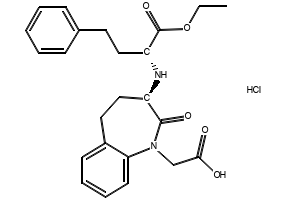 2-((R)-3-(((R)-1-Ethoxy-1-oxo-4-phenylbutan-2-yl)amino)-2-oxo-2,3,4,5-tetrahydro-1H-benzo[b]azepin-1-yl)acetic acid hydrochloride