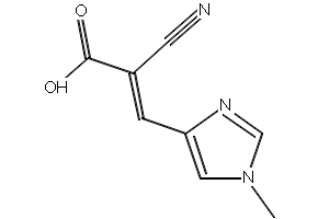 2-Cyano-3-(1-methyl-1H-imidazol-4-yl)acrylic acid, 1865773-05-2, undefined, 