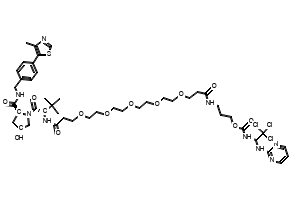 (S)-25-((2S,4R)-4-Hydroxy-2-((4-(4-methylthiazol-5-yl)benzyl)carbamoyl)pyrrolidine-1-carbonyl)-26,26-dimethyl-5,23-dioxo-8,11,14,17,20-pentaoxa-4,24-diazaheptacosyl (2,2,2-trichloro-1-(pyrimidin-2-ylamino)ethyl)carbamate, 2509359-75-3, undefined,