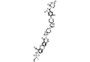 N'-[2-Cyano-4-fluoro-3-[[3-[(3R)-8-[2-[1-[5-fluoro-1-methyl-3-(tetrahydro-2,4-dioxo-1(2H)-pyrimidinyl)-1H-indazol-6-yl]-4-hydroxy-4-piperidinyl]acetyl]-1-oxa-8-azaspiro[4.5]dec-3-yl]-3,4-dihydro-4-oxo-6-quinazolinyl]oxy]phenyl]-N-ethyl-N-methylsulfamide
