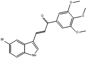 3-(5-Bromo-1H-indol-3-yl)-1-(3,4,5-trimethoxyphenyl)prop-2-en-1-one, 2102881-54-7, undefined, 
