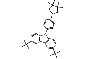 3,6-Di-tert-butyl-9-(4-(4,4,5,5-tetramethyl-1,3,2-dioxaborolan-2-yl)phenyl)-9H-carbazole, 764710-77-2, undefined, 