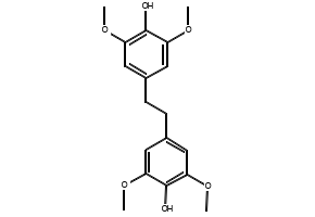 4,4'-(Ethane-1,2-diyl)bis(2,6-dimethoxyphenol), 537-35-9, undefined, 