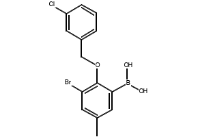 (3-Bromo-2-((3-chlorobenzyl)oxy)-5-methylphenyl)boronic acid, 870778-83-9, undefined, 