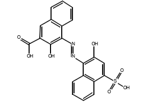 3-Hydroxy-4-((2-hydroxy-4-sulfonaphthalen-1-yl)diazenyl)-2-naphthoic acid