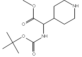 Methyl 2-((tert-butoxycarbonyl)amino)-2-(piperidin-4-yl)acetate, 219832-76-5, undefined, 