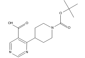 4-(1-(tert-Butoxycarbonyl)piperidin-4-yl)pyrimidine-5-carboxylic acid, 1710194-79-8, undefined, 