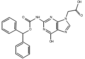 2-(2-(((Benzhydryloxy)carbonyl)amino)-6-oxo-1H-purin-9(6H)-yl)acetic acid, 169287-79-0, undefined, 