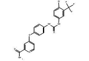 4-(4-(3-(4-Chloro-3-(trifluoromethyl)phenyl)ureido)phenoxy)picolinamide , 284461-74-1, undefined, 